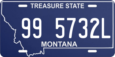 MT license plate 995732L