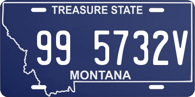 MT license plate 995732V