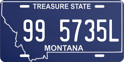 MT license plate 995735L