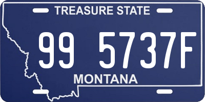 MT license plate 995737F