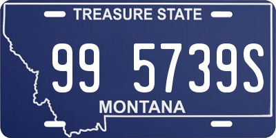 MT license plate 995739S