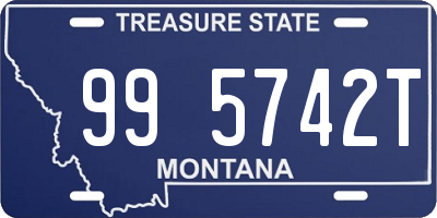 MT license plate 995742T