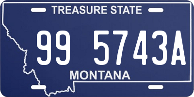 MT license plate 995743A