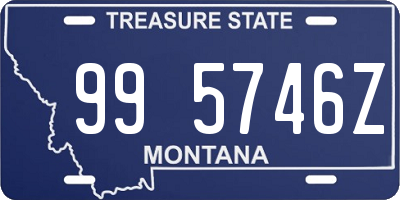 MT license plate 995746Z