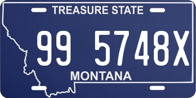 MT license plate 995748X