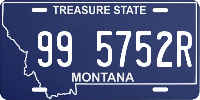 MT license plate 995752R