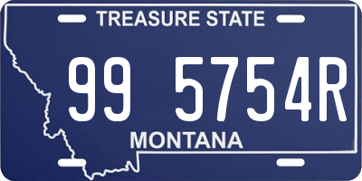 MT license plate 995754R