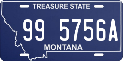 MT license plate 995756A