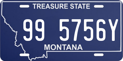 MT license plate 995756Y