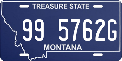 MT license plate 995762G