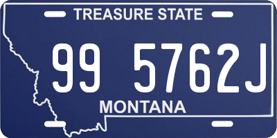 MT license plate 995762J