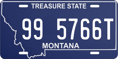 MT license plate 995766T