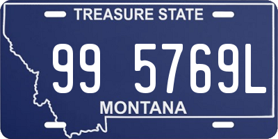 MT license plate 995769L