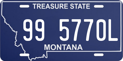 MT license plate 995770L