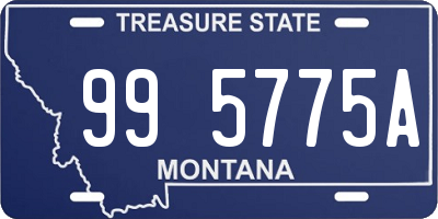 MT license plate 995775A