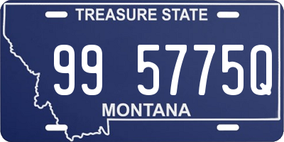 MT license plate 995775Q