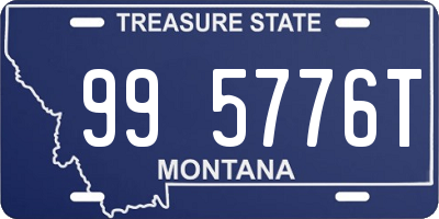 MT license plate 995776T