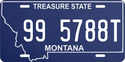 MT license plate 995788T