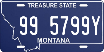 MT license plate 995799Y