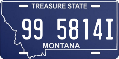 MT license plate 995814I