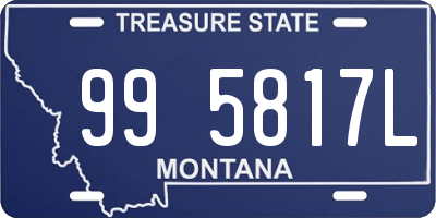 MT license plate 995817L