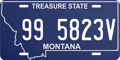 MT license plate 995823V