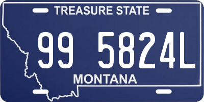 MT license plate 995824L