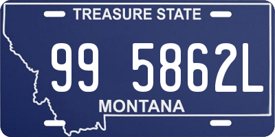 MT license plate 995862L