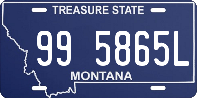 MT license plate 995865L