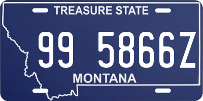 MT license plate 995866Z