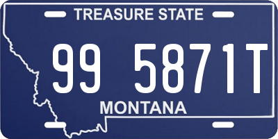 MT license plate 995871T