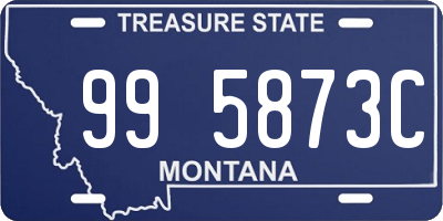 MT license plate 995873C