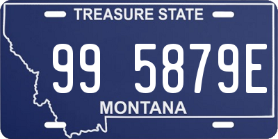 MT license plate 995879E