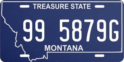 MT license plate 995879G