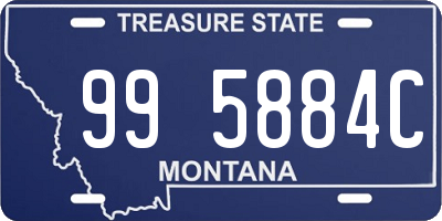 MT license plate 995884C