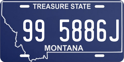MT license plate 995886J