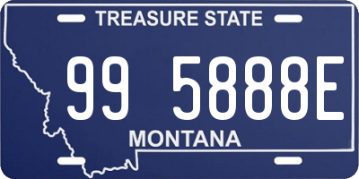 MT license plate 995888E