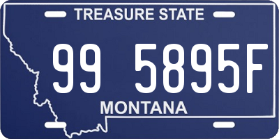 MT license plate 995895F
