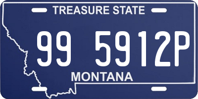 MT license plate 995912P