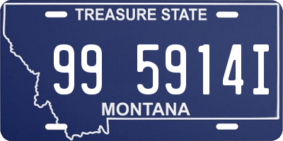 MT license plate 995914I