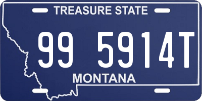 MT license plate 995914T