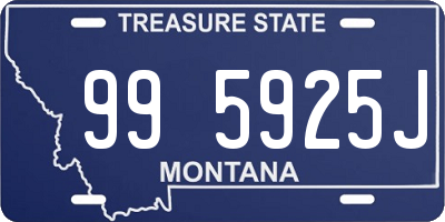 MT license plate 995925J