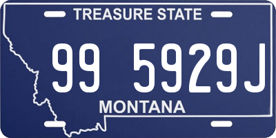 MT license plate 995929J