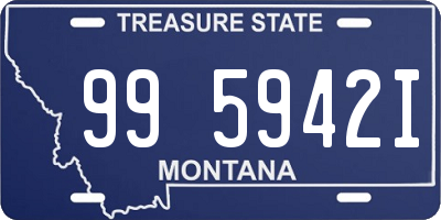 MT license plate 995942I