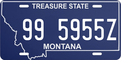 MT license plate 995955Z