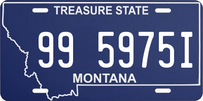 MT license plate 995975I