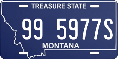 MT license plate 995977S