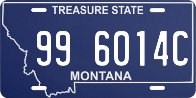 MT license plate 996014C