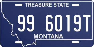 MT license plate 996019T