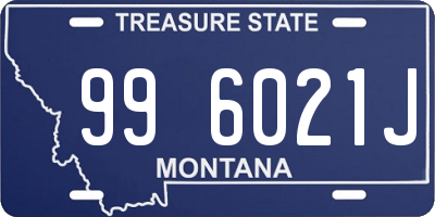 MT license plate 996021J